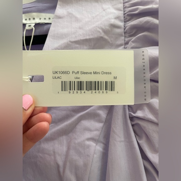 Endless Rose Puff Sleeve Pastel Purple Mini Dress - Picture 6 of 8